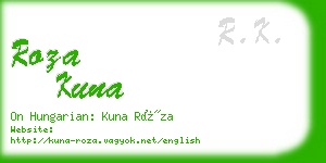 roza kuna business card